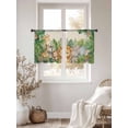 thumbnail image 3 of Tropical Botanical Sheer Curtains 2 Panels Set Cute Zebra Lion Monkey Cartoon Elephant Giraffes Sheer Window Curtains Light Filtering Rod Pocket Voile Drapes for Bedroom Living Room 52"x45", 3 of 9