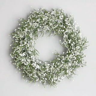 White wreath Large white stand wreath in Houston, TX - T. G. F.