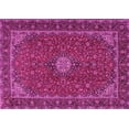 thumbnail image 1 of Ahgly Company Indoor Rectangle Medallion Pink Traditional Area Rugs, 7' x 9', 1 of 4