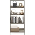 thumbnail image 4 of Sunny Lane Ladder Bookcase Display Shelf, 5-Tier, French Oak, 4 of 6