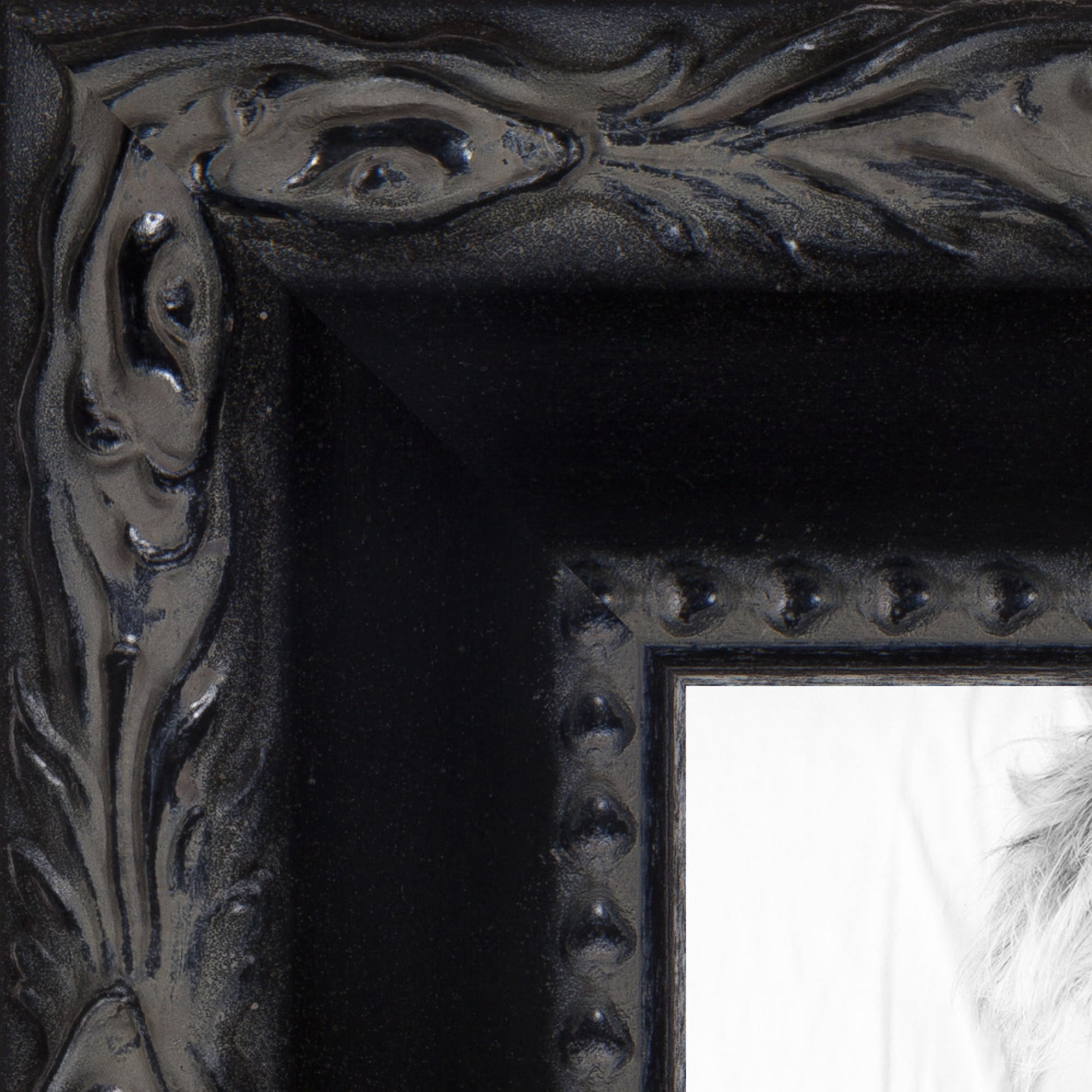 ArtToFrames 10x20 Inch Black Engraved Edges Picture Frame, This Black Wood Poster Frame is Great