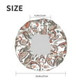 thumbnail image 4 of KLL Paisley Floral Pattern Shower Cap & Bath Cap for Women,Reversible Oversized Waterproof Shower Caps for all Hair Lengths,Elastic Reusable Bathing Hair Cap, 4 of 6