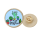 thumbnail image 1 of Broche de oro metálico circular A mi favorito Unbranded 2.7 cm, 1 of 3