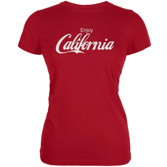 Enjoy California Red Juniors Soft T-Shirt - 2X-Large