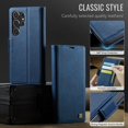 thumbnail image 6 of Decase Premium Magnetic Flip Wallet Case with RFID Blocking+Card Slots Durable TPU Shell Kickstand Protective Cover,Luxury PU Leather & TPU Material Shockproof Case for Samsung Galaxy S25 Ultra,Blue, 6 of 11
