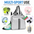 thumbnail image 6 of Pickleball Tote Bag for Women with Shoe Compartment, Fits 2 Paddles,PB07, 6 of 7