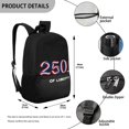 thumbnail image 5 of Uourmeti Daily All Match Backpack for School Work, 17 Inch Front Pocket Large Capacity Backpack, American Flag Pattern, 5 of 6