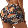 thumbnail image 2 of Qekee Turtles and Sea Plants Women Workout Shorts, Sports shorts, Scrunch Butt Lifting Gym Shorts, Breathable Soft - Large, 2 of 9