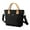 Black, variant on Women's Canvas Tote Bag Work Shoulder Crossbody Handbags Multi-Pocket Top Handle Satchel(Black)