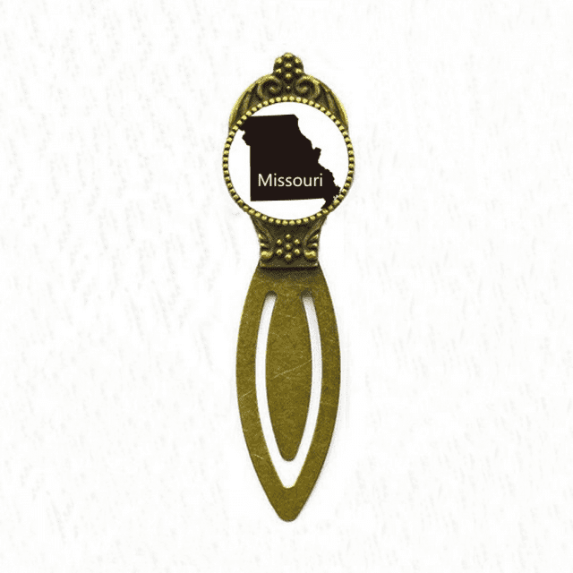 Missouri America USA Map Outline Bookmark Retro Office Label Page Marker