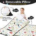thumbnail image 3 of Pioneer Flower Floral Print Pattern Toddler Nap Mat for Teens Preschool Daycare, Teens Sleeping Mat Bag, Toddler Sleeping Bag with Pillow, 3 of 6