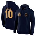 thumbnail image 2 of Icon Sports Official Argentine Football Association Julián Alvarez Pullover Hoodie - Unisex Adult - AFA117PH Navy L, 2 of 7