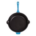 thumbnail image 6 of BergHOFF Neo 4pc Cast Iron Cookware Set, Fry Pan, Grill Pan & Round Dutch Oven, Blue, 6 of 9