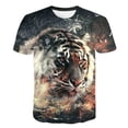 thumbnail image 1 of Camiseta de tigre para niños, camisetas geniales de animales para niños y niñas, camisetas de dibujos animados para niños y bebés, ropa 12T Gao Jinjia LED, 1 of 2
