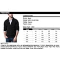 thumbnail image 4 of Matchstick Men's V-Neck Shawl Collar Button-up Cardigan Cotton Knitted Sweater with Pockets, 4 of 9