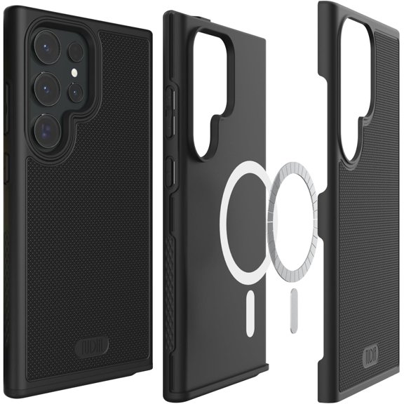 TUDIA MergeGrip Samsung Galaxy S24 Ultra Case 2024 Magsafe Compatible - Matte Black