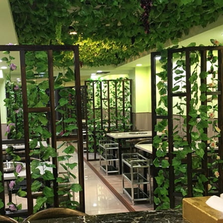 Luxshiny 12Pcs Artificial Plant Vine Green Imitation Rattan Hanging Decor for Indoor Outdoor Decoration