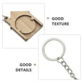 thumbnail image 5 of KAKOWELY keychain 4pcs Bamboo Shopping Cart Token Keychain Shopping Trolley Tokens Keychain Locket Cart Tokens Keychain Pendant Key Fob Key Rings3.94"X1.57"X1.26", 5 of 5