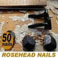 thumbnail image 2 of 50 5/8" Steel Decorative Wrought Head Nails with Black Oxide Finish. Small, black, 2 of 4
