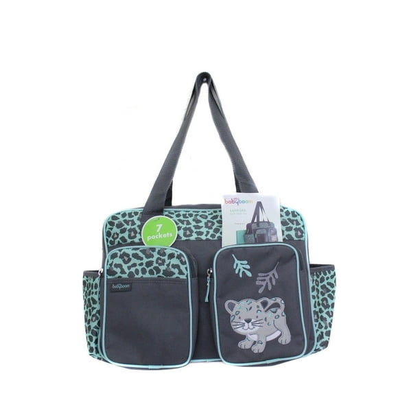 Baby Boom Little Leopard Mint Green Diaper Bag