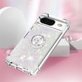 thumbnail image 4 of for Google Pixel 8 Luxury Glitter Case for Women Girls, Sparkle Flowing Clear Quicksand Soft TPU Liquid Case Cover with Bling Diamond Ring for Pixel 8 -Colorful, 4 of 14