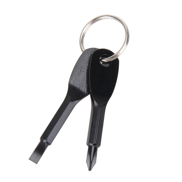 Kuymtek Juego Destornilladores Con Llavero Miniherramienta Bolsillo para Exteriores Con Llavero 2 Uds.