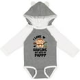 thumbnail image 3 of Inktastic Monkey I Love Hanging out with My Pappy Boys or Girls Long Sleeve Baby Bodysuit, 3 of 5