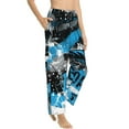 thumbnail image 2 of Junzan Football Time Women'S Pajama Pants Drawstring Comfy Sleep Bottoms With Pockets, 2 of 9