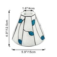 thumbnail image 2 of FSLiving Mini 5.9" Industrial Macaron Blue Freehand Glass Bulb Guard Hanging Ceiling Cone Shape DIY Light Shade Decorative Replacement Lamp Shade for Pendant Light Table Lamp Wall Sconce 2-Pack, 2 of 5
