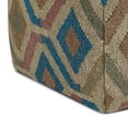 thumbnail image 4 of Simpli Home Simpli Home Johanna Boho Square Pouf in Multi-Color KILIM Woven Jute, 4 of 6