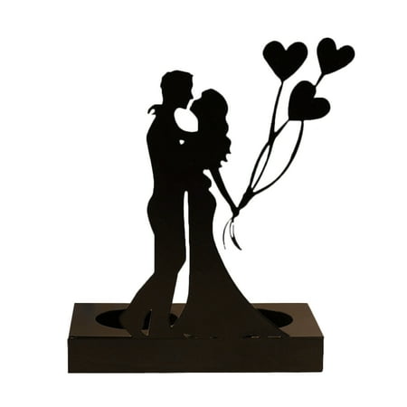 

Lovers Silhouette Decor LED Light Wedding Decoration Valentine s Day Durable Metal Proposal Confession Creative Ornament