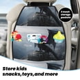 thumbnail image 5 of Naloa Valley Gray Dragon 2Pcs Anti-Kick Back Seat Cover Kick Mat, Car Seat Protector with 3 Storage Pockets, 5 of 8