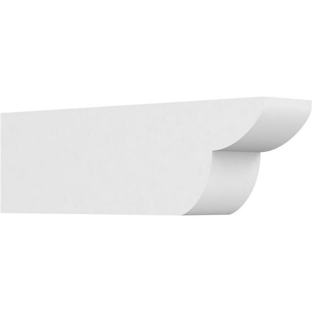 Ekena Millwork RFTP04X06X20CRE 6 x 4 x 20 in. Standard Crestline Architectural Grade PVC Rafter Tail