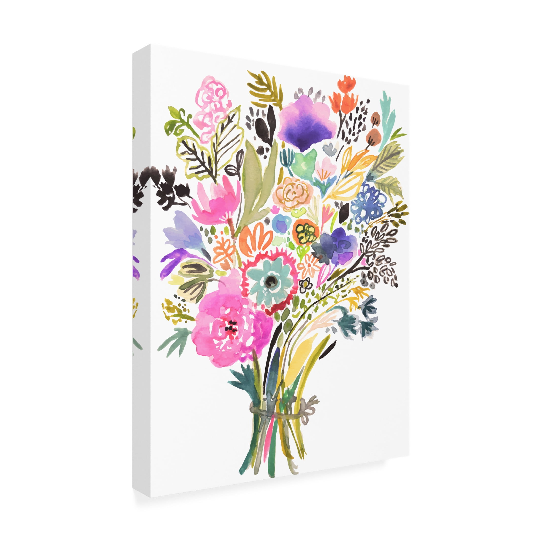 Trademark Fine Art Karen Fields Simple Short Stems II Canvas Wall Art