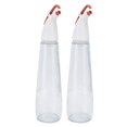 thumbnail image 2 of 2pcs Glass Oil Pot Leakproof Transparent Olive Oil Bottle Dispenser for Kitchen, 2 of 14