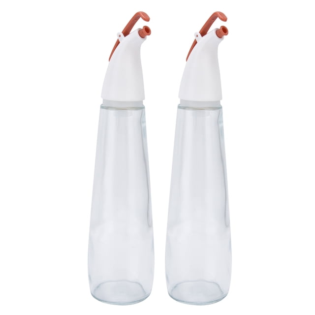 Glass Oil Dispenser Bottle,2pcs Glass Oil Pot Glass Oil Pot Glass Oil Dispenser Elevated Design