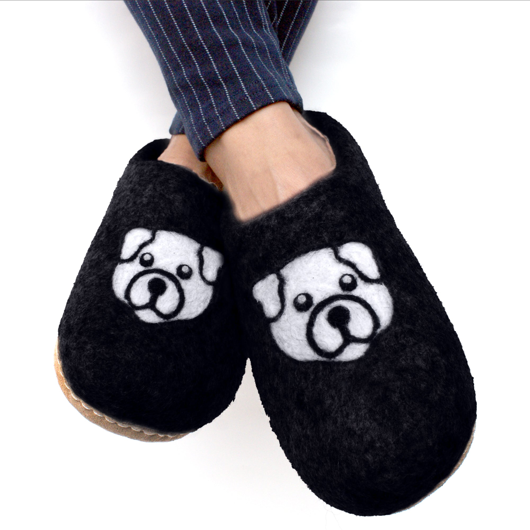 Unisex Indoor Wool Slippers Cat Dog & Panda Print - image 9 of 9