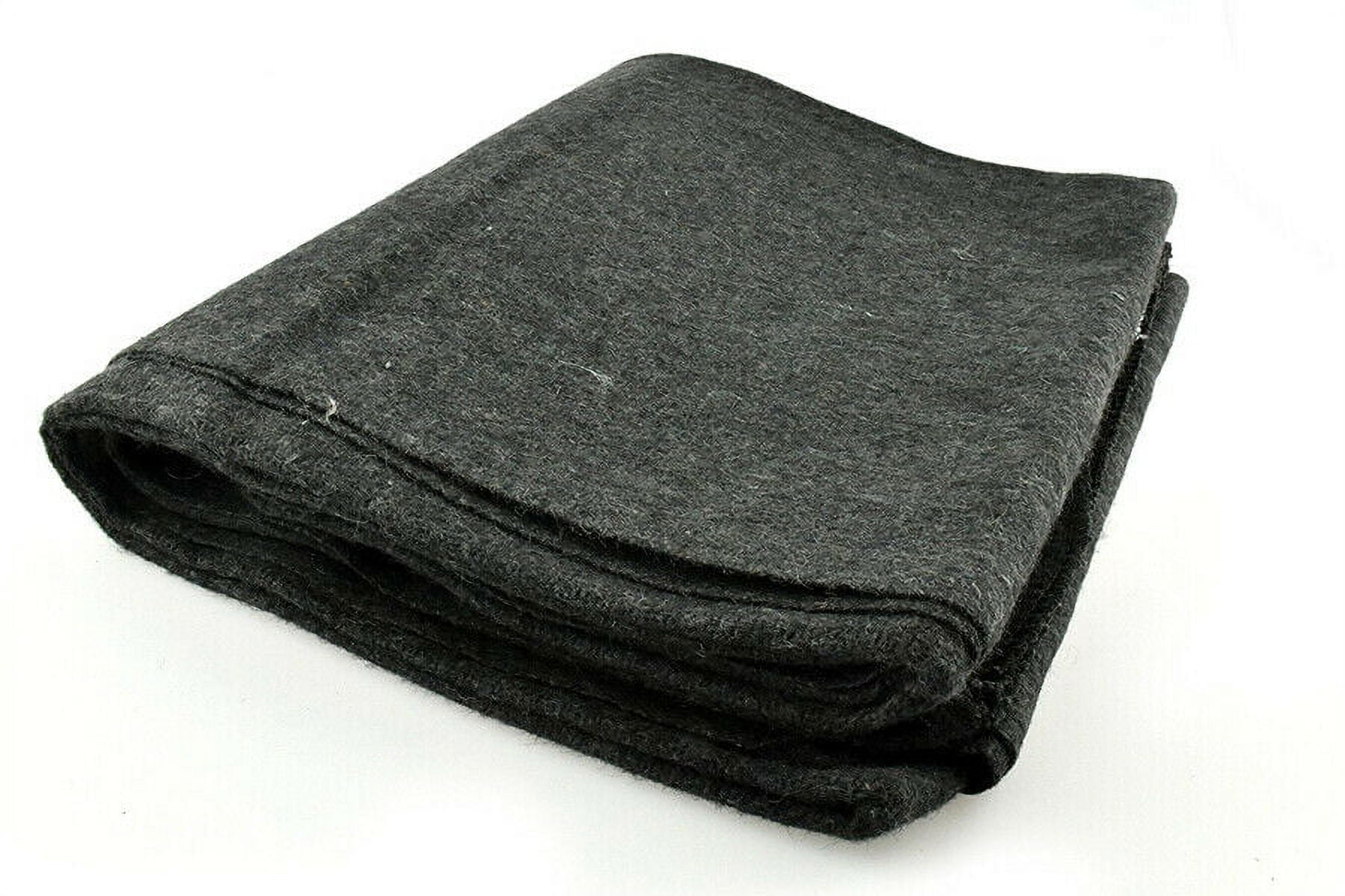 2lb Wool Blanket Gray Warm Army Style Military Emergency Survival Camping Park