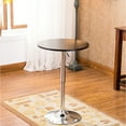 thumbnail image 2 of Black Adjustable Home Bar Table | With Pneumatic Mechanism, Adjustable Height | Chrome and Wood Structure | Resolves Height Inconsistency, 2 of 3