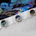 thumbnail image 4 of Homewish Colorful Stripes Lines Curtains Pack of 2 (42x84 Each),Pine Tree Pattern Curtains Blackout,Watercolor Aesthetic Bedroom Curtains For Adults,Breathable Home Decor, 4 of 6
