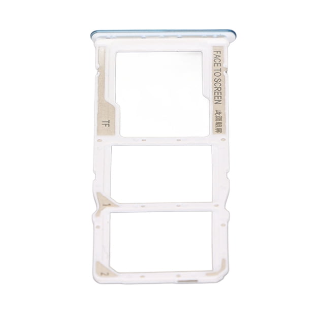 Dual Card Slot Tray, Sim Card Tray Plastic Easy To Install Durable With Brush For Phone Blue