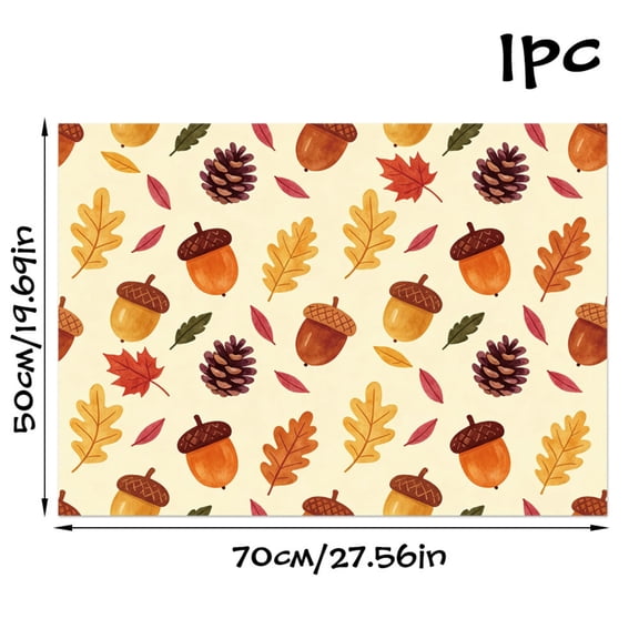 Thanksgiving Paper Gift Wrap With Pumpkin Maple Leaf Theme, Autumn Harvest Gift Box Wrapping Supplies For Present Covering, Festive Holiday Wrapping Paper Roll For Party Decoration And Craft