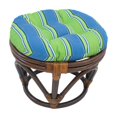 thumbnail image 1 of Coussin Repose-Pieds Capitonné Rond en Polyester Filé de 18 Po, 1 of 2