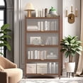 thumbnail image 2 of Jopath Metal Pantry Cabinet,57" Tall Kitchen Storage Cabinet with 4 Flip Doors Cabinet for Living Room,Dining Room,Office,Walnut02, 2 of 8