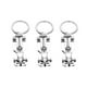 thumbnail image 1 of BRIGHTFUFU 3pcs Mini llaveros con forma de coche de Llavero creativo Llavero elegante Llavero Decoración Pequeño regalo para hombres Mujeres (Plata), 1 of 7