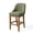 Green(Chenille), variant on Hawsaiy Bar Stool Set of 2, 26" Counter Height Bar Stools with Back, Upholstered Faux Leather Bar Chairs, Solid Wood Legs & Footrest, Kitchen Island Stools for Dining Room, Green