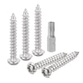 thumbnail image 1 of 10pack M6 x 40mm Button Head Torx Security Sheet Metal Screws with T30 Bit, 1 of 6