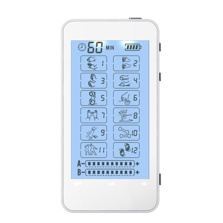 HealthmateForever T12AB Touch Screen TENS Muscle Recovery & Pain Relief Therapy (White)