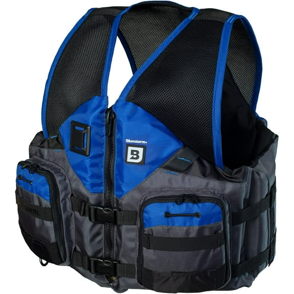 BLUESTORM Sportsman Life Jacket PFD - US  Guard (USCG) Approved Type 3 Life Vest Preserver for Fishing, Kayaking, & More