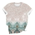 thumbnail image 5 of FamilyThread Womens Graphic Tees Fashion Short Sleeve Crew Neck Summer Tops Vintage Printed Loose Casual T Shirts, 5 of 5